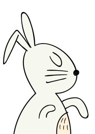 Tecknad kanin poster
