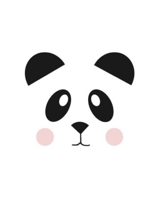 Söt panda poster