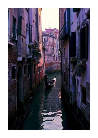 Gondol i Venedig poster