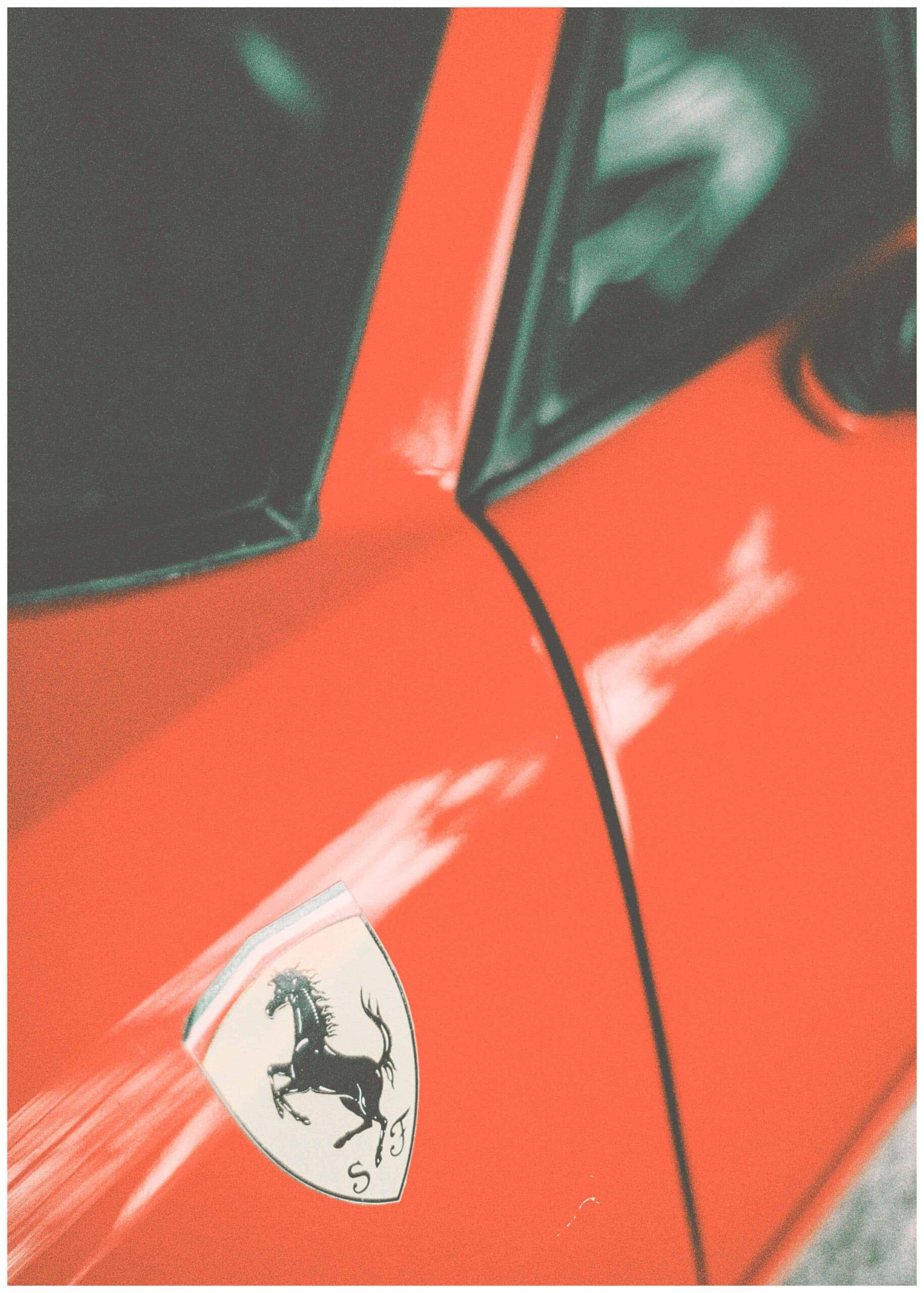 Röd ferrari poster