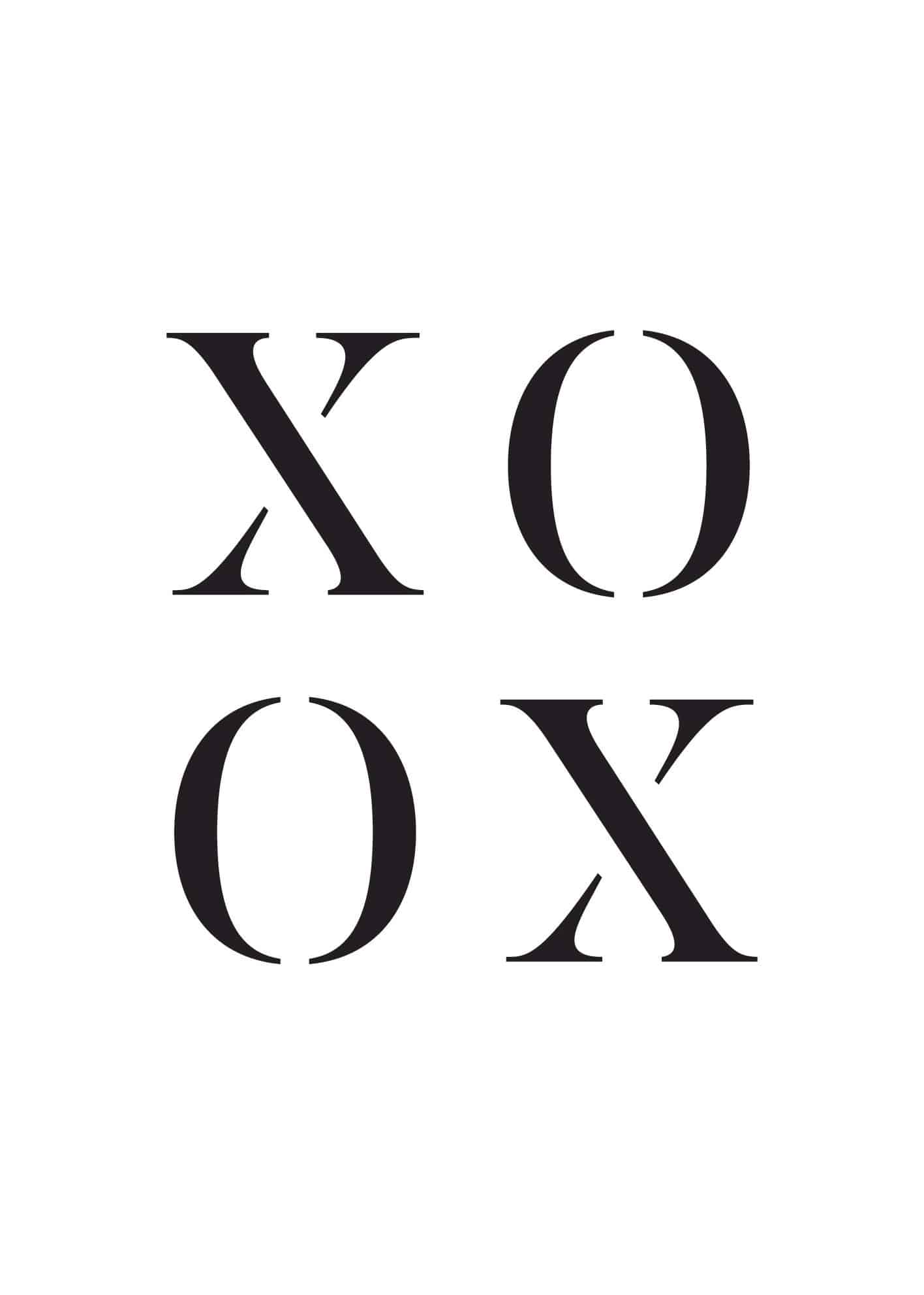 Ex’s & Oh’s (XO) poster
