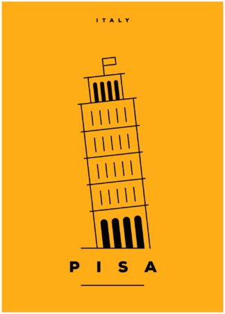 Pisa, Italien poster