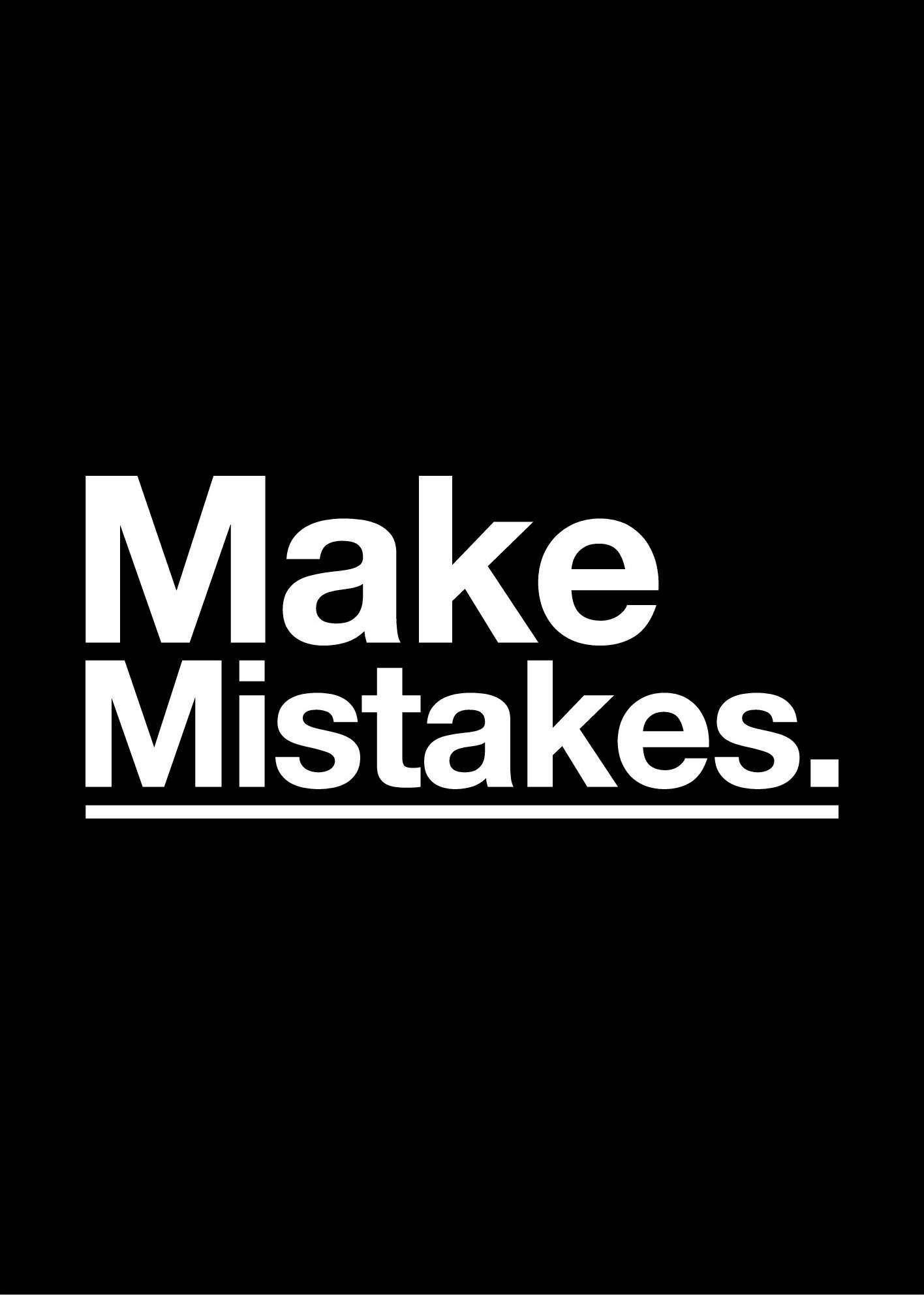 Make Mistakes poster | Print by Artsy Bucket