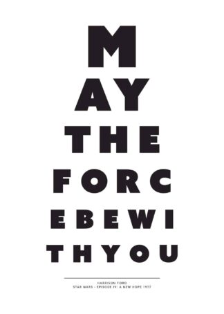 May The Force Be With You poster