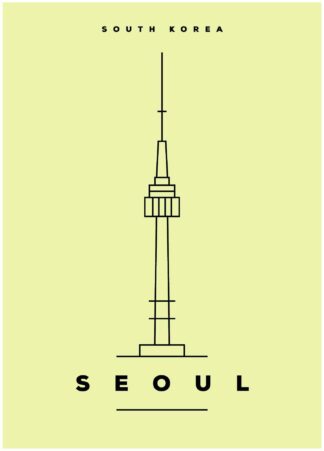 Seoul, Sydkorea poster