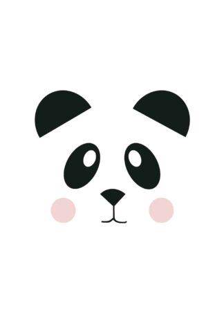 Söt panda poster