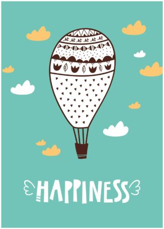 Luftballong Happiness poster