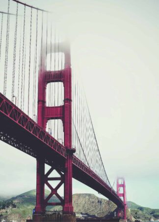 Golden Gate Bridge i dimma poster