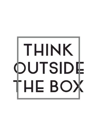 Think Outside The Box poster (Vertikal)