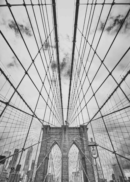 Brooklyn Bridge svartvit poster