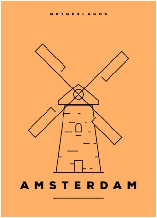 Amsterdam, Nederländerna poster