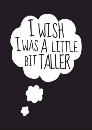 I Wish I Was A Little Bit Taller poster