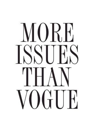 More Issues Than Vogue poster
