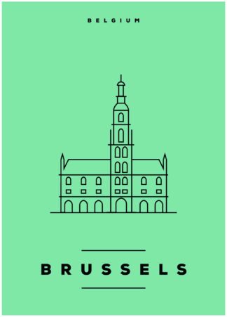 Bryssel, Belgien poster