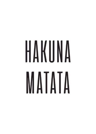 Hakuna Matata poster