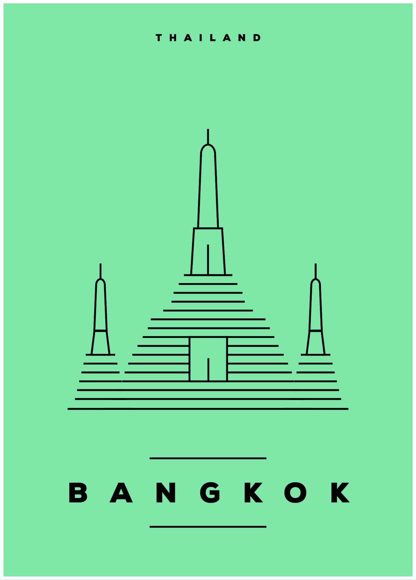 Bangkok, Thailand poster