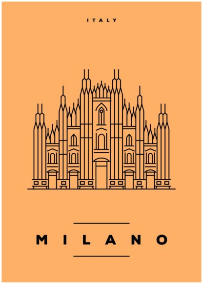 Milano, Italien poster