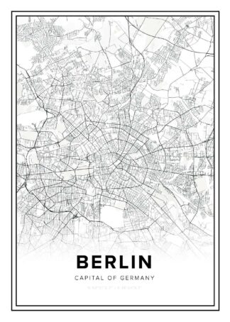 Berlin karta poster