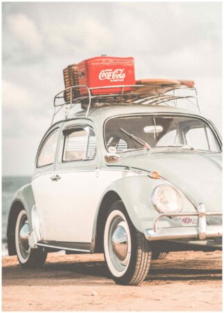 Beetle med Coca Cola back poster