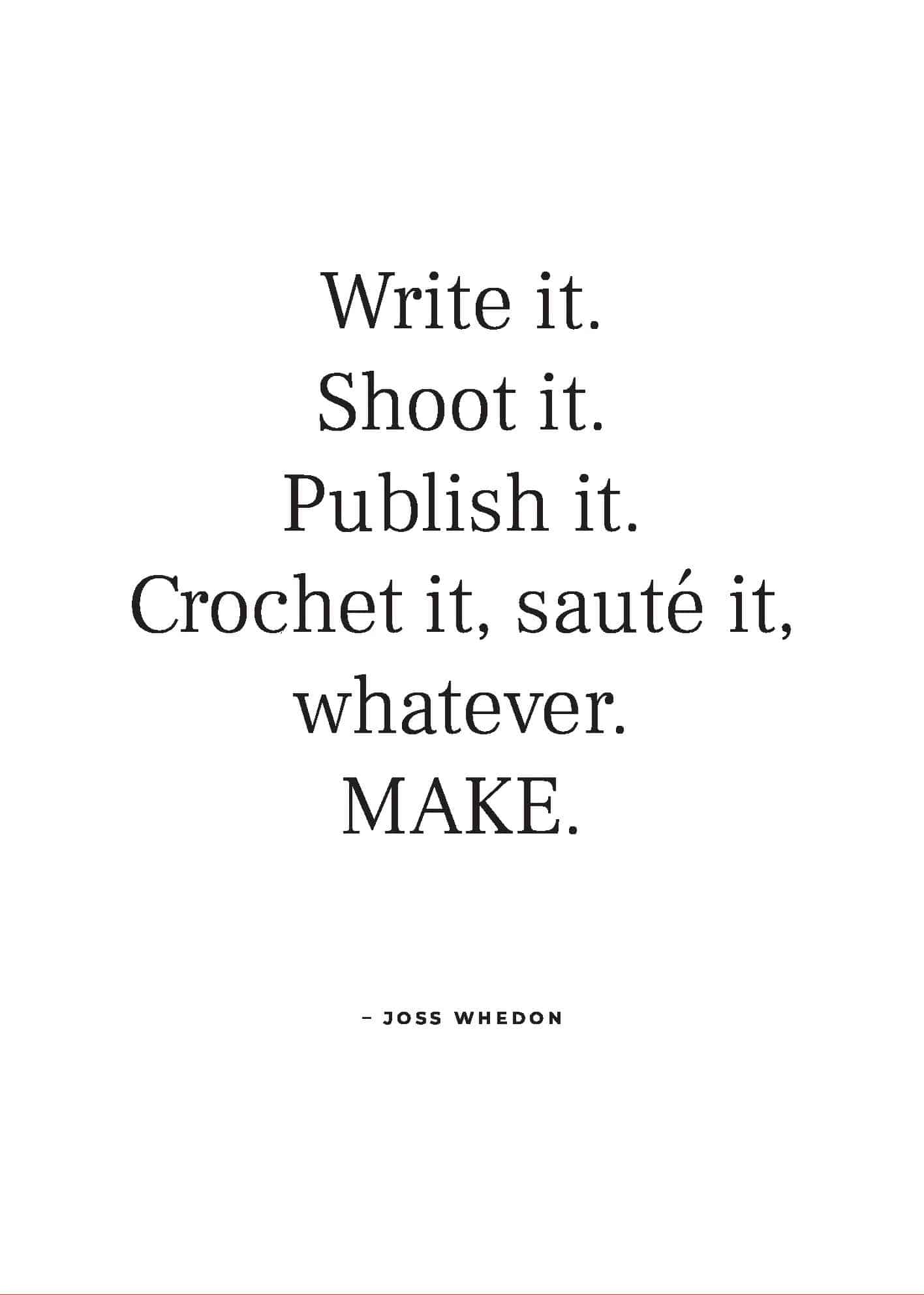 Joss Whedon citat poster