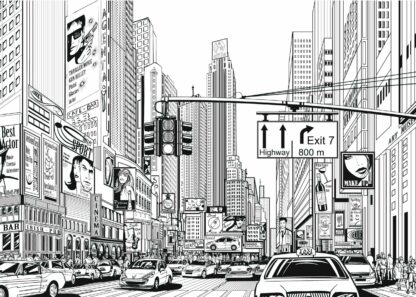 Trafik i New York City poster