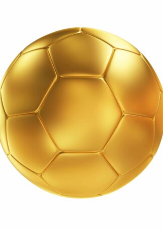 Fotboll i guld poster