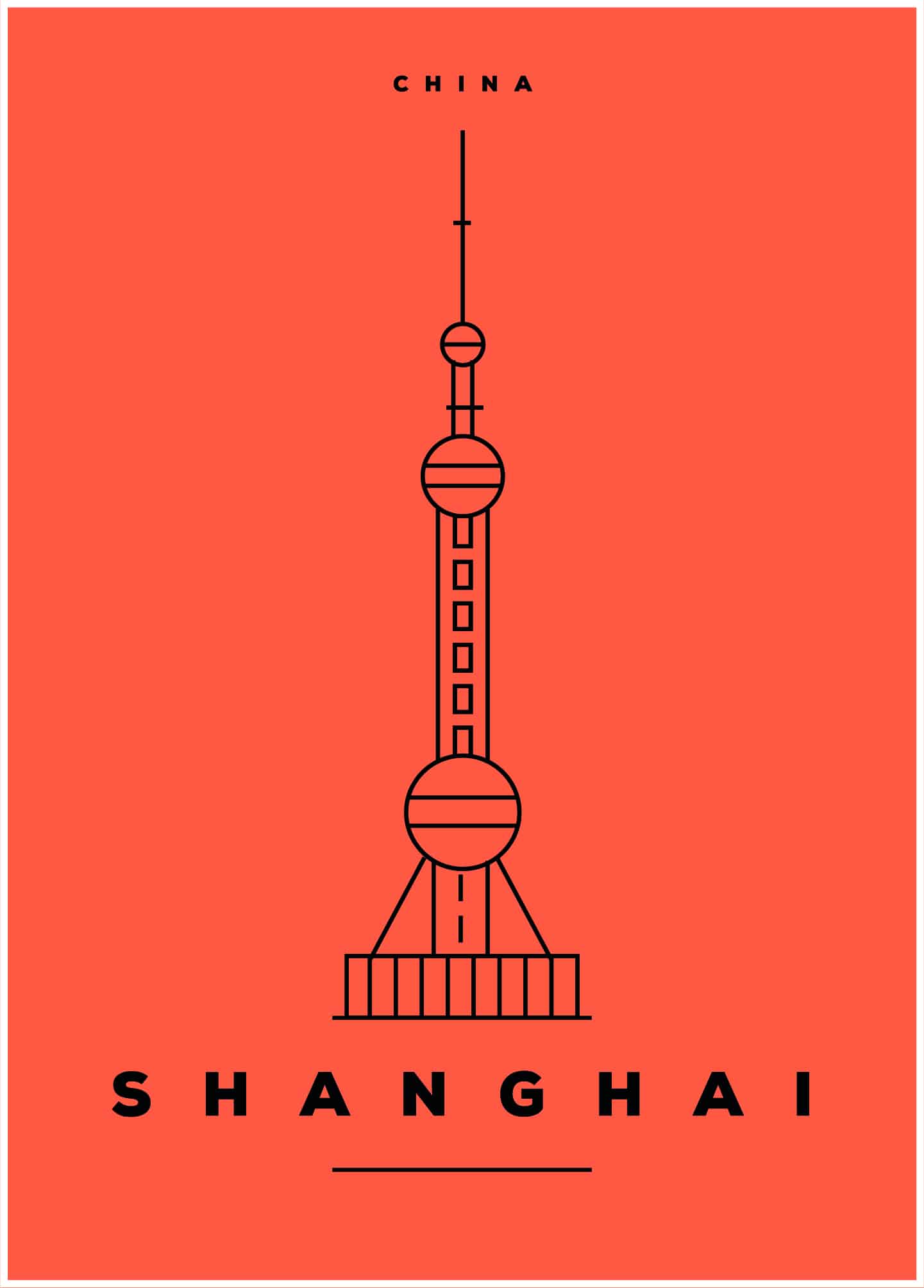 Shanghai, Kina poster