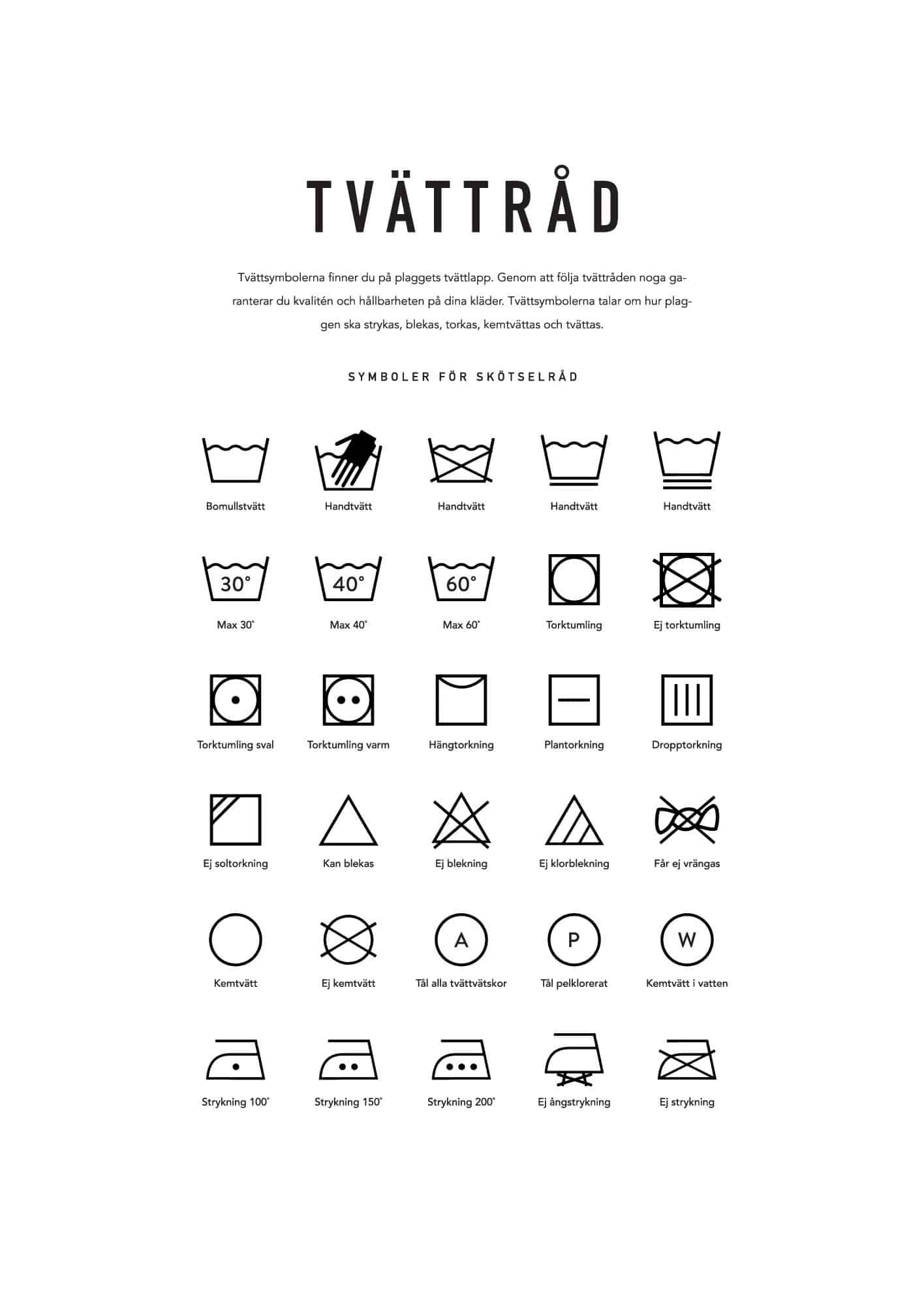 Tvättråd poster