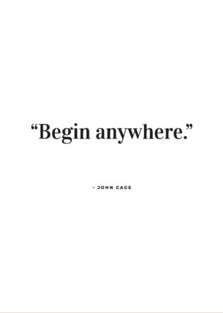 John Cage citat poster