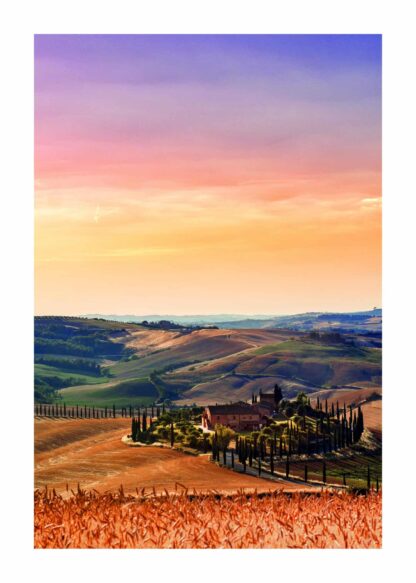 Toscana, Italien poster