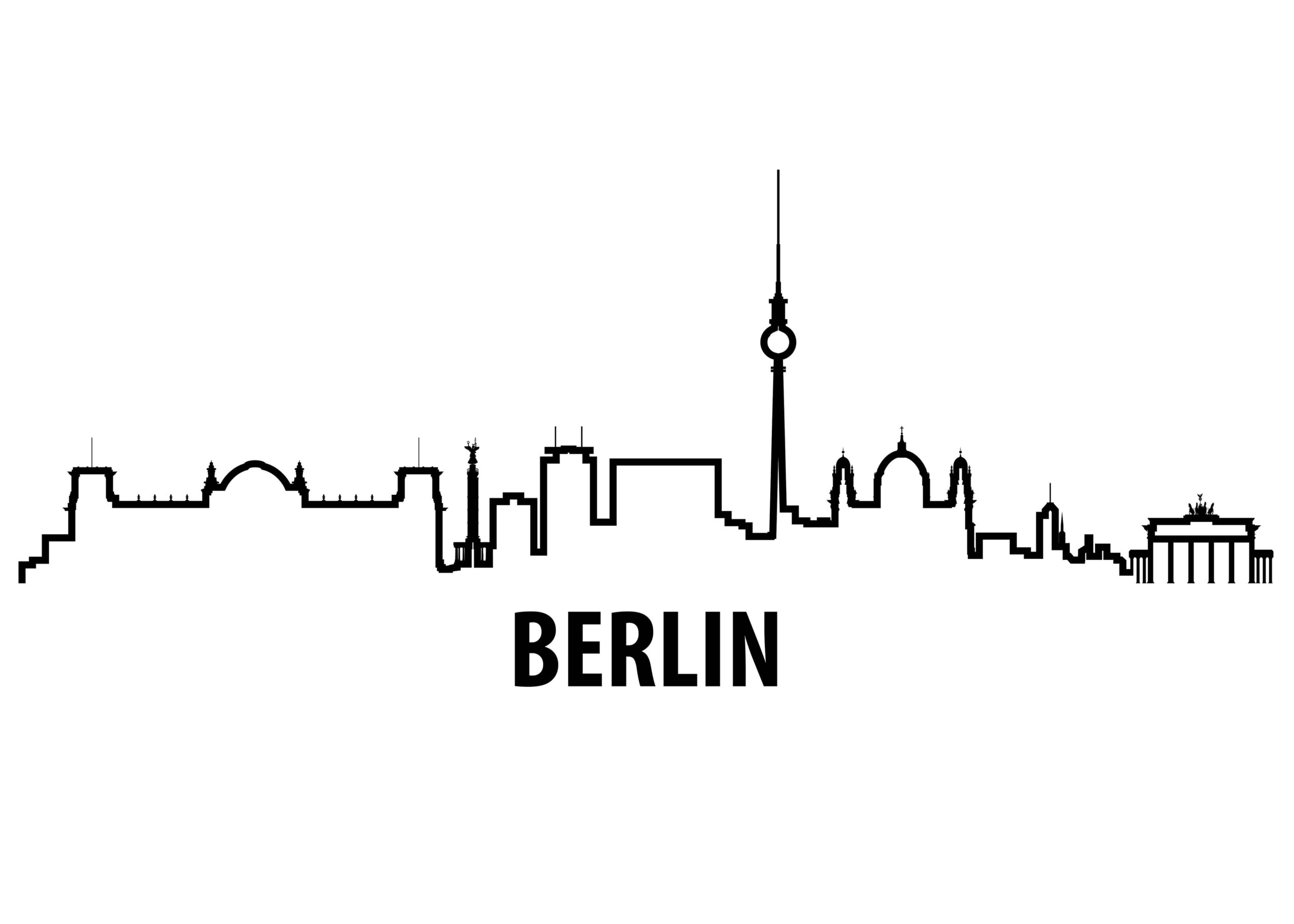 Berlin skyline poster