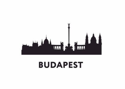 Budapest siluett poster