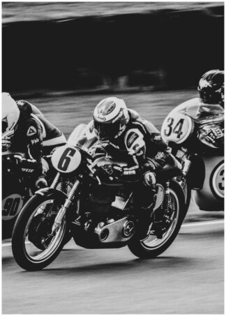 Motorcykelrace poster