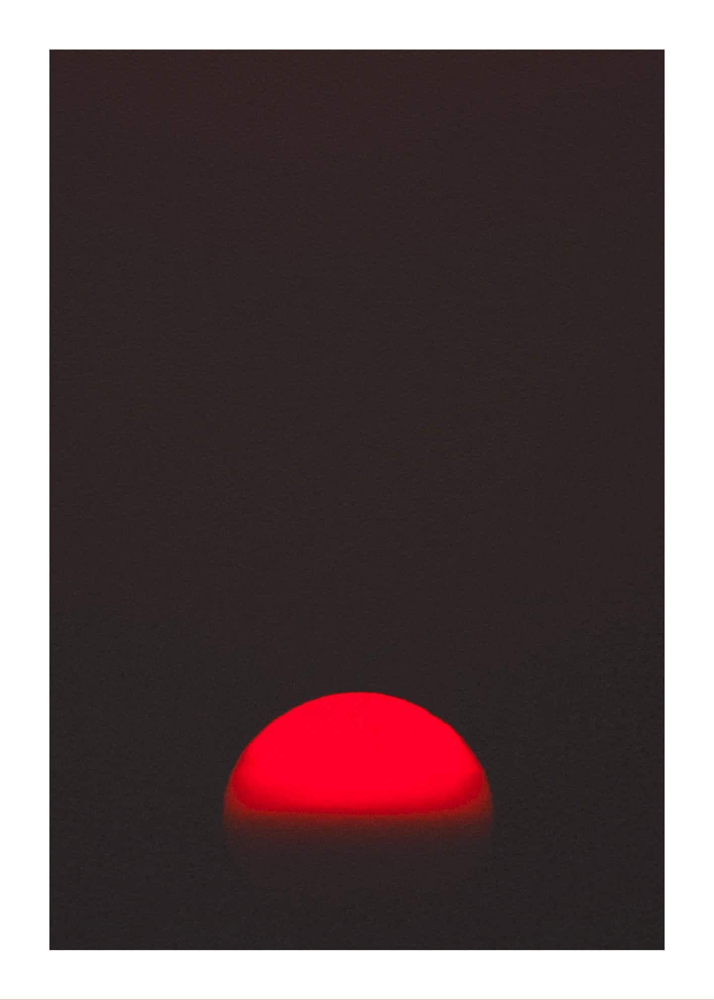 Röd solnedgång poster