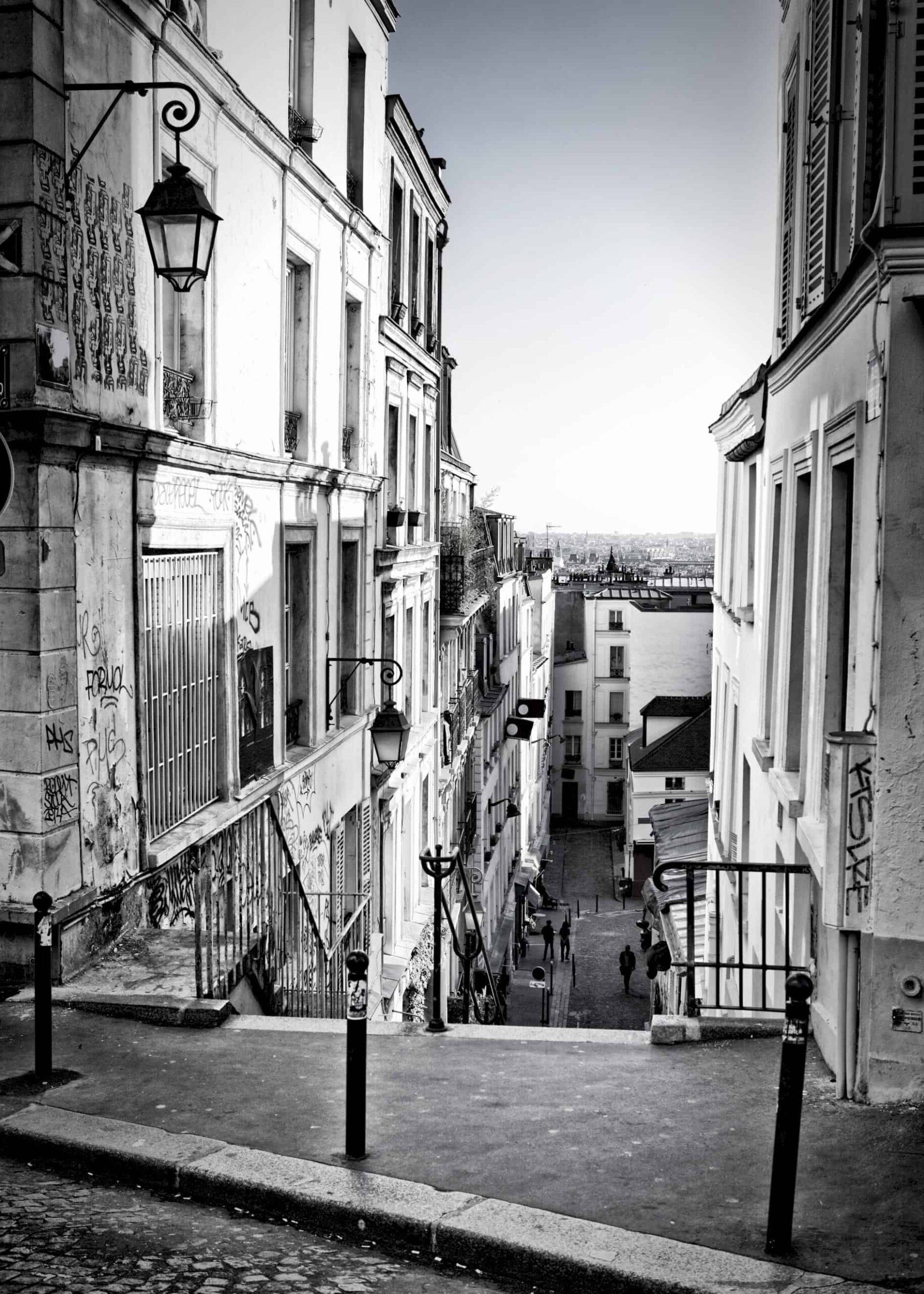 Paris skyline från Montmartre poster