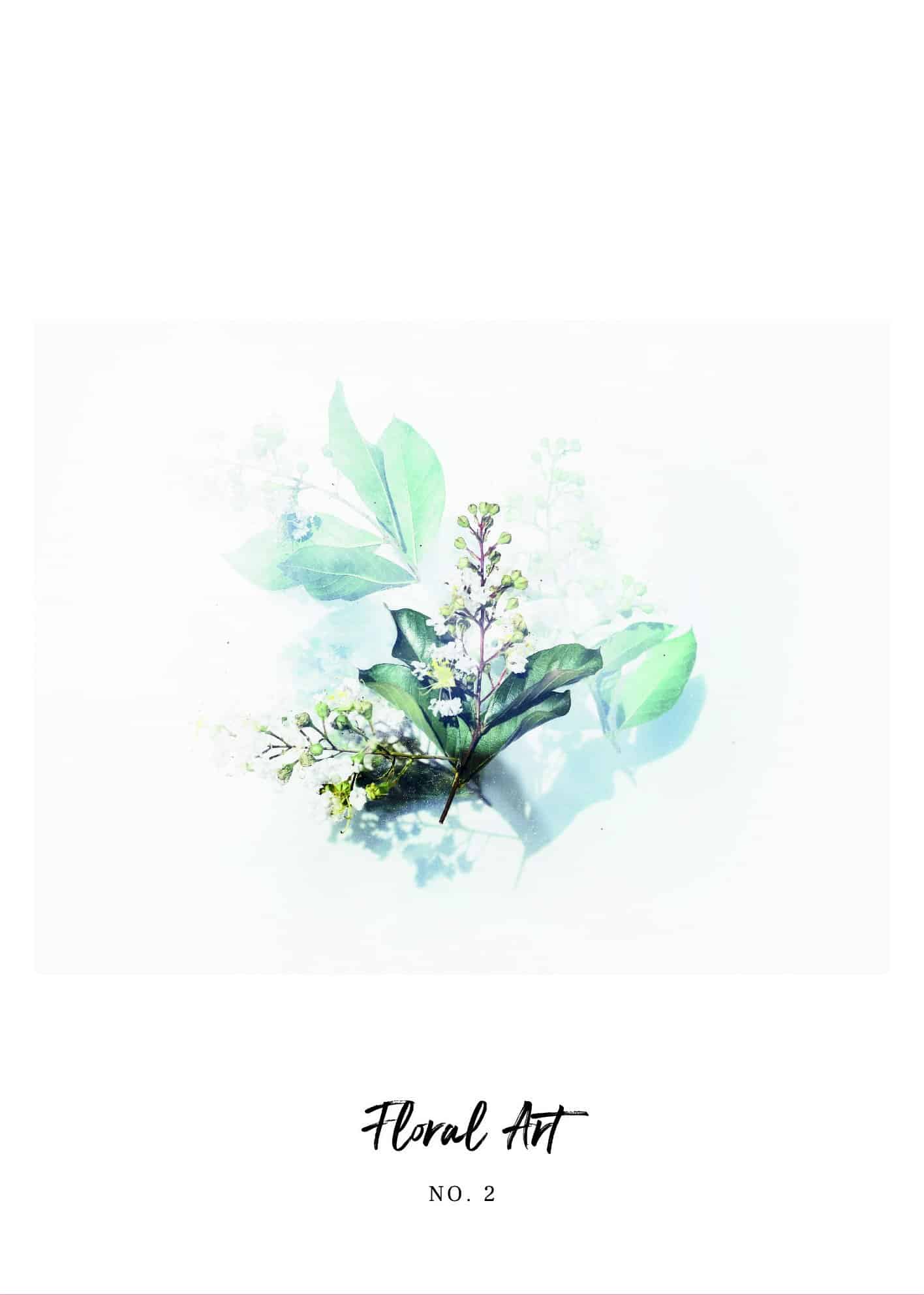 Blommor i vattenfärg #2 poster