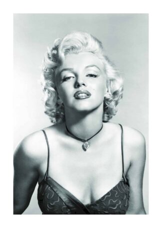 Marilyn Monroe med diamanthalsband poster