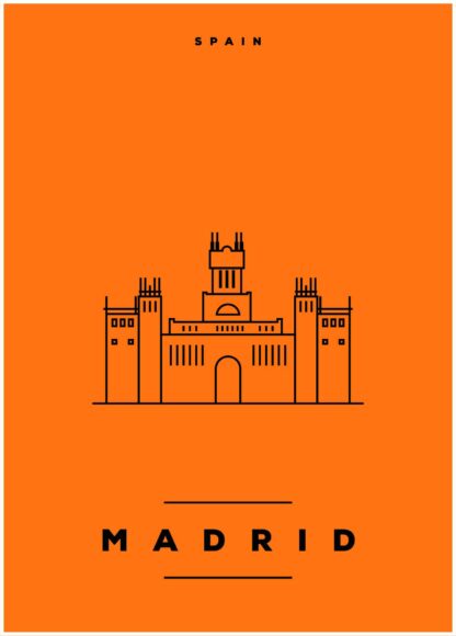 Madrid, Spanien poster