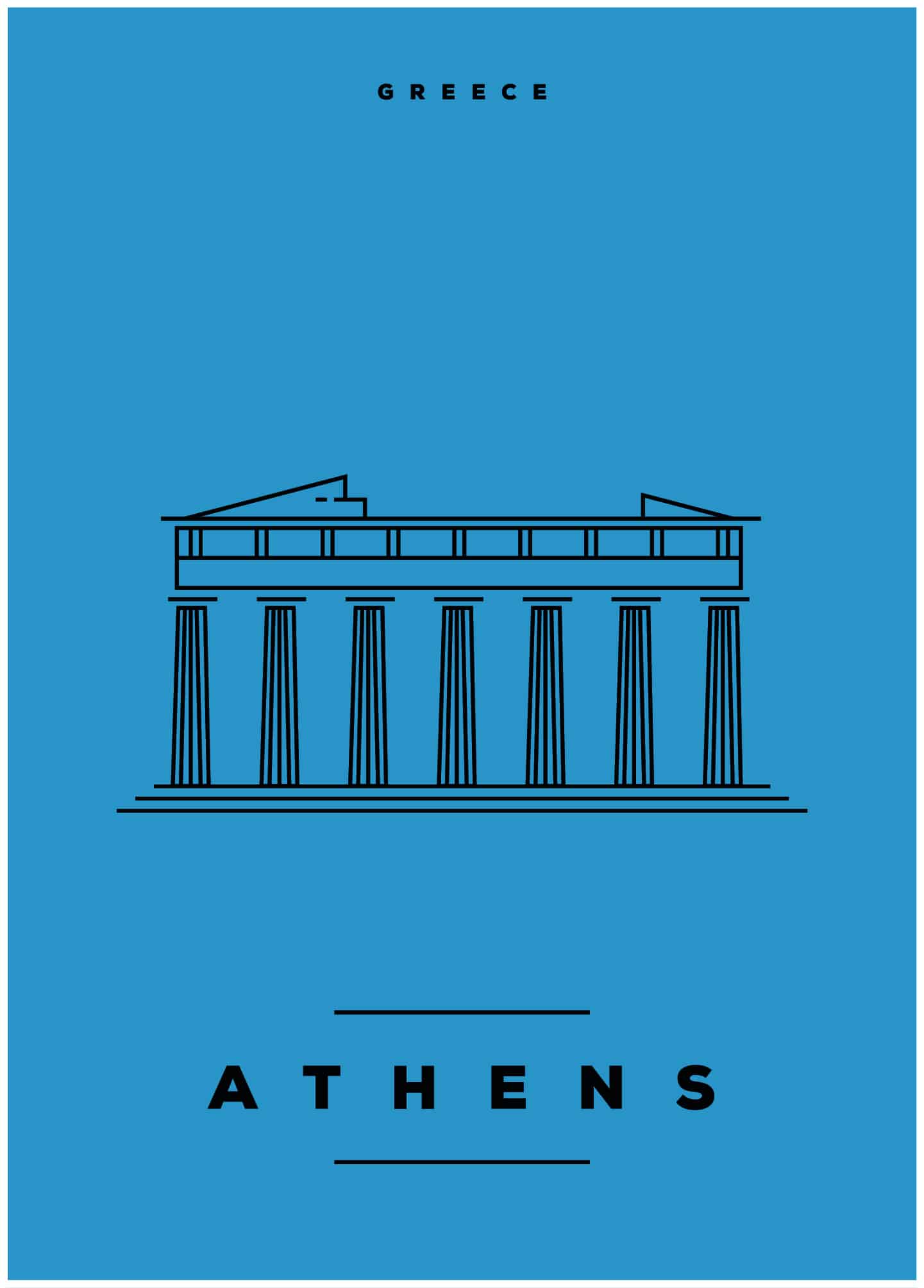 Athen, Grekland poster