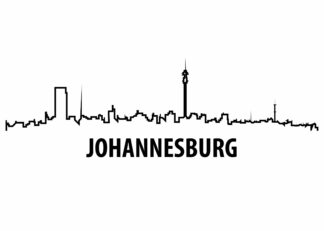 Johannesburg skyline poster
