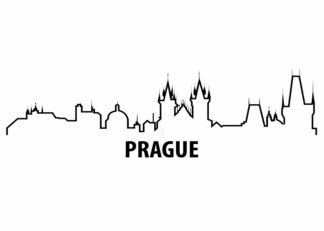 Prag skyline poster